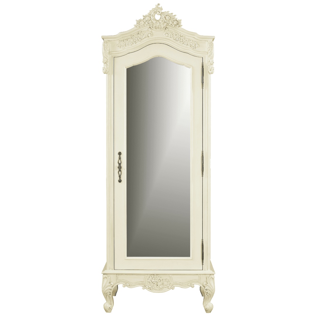 Mattia French Provincial Single Mirrored Door Armoire