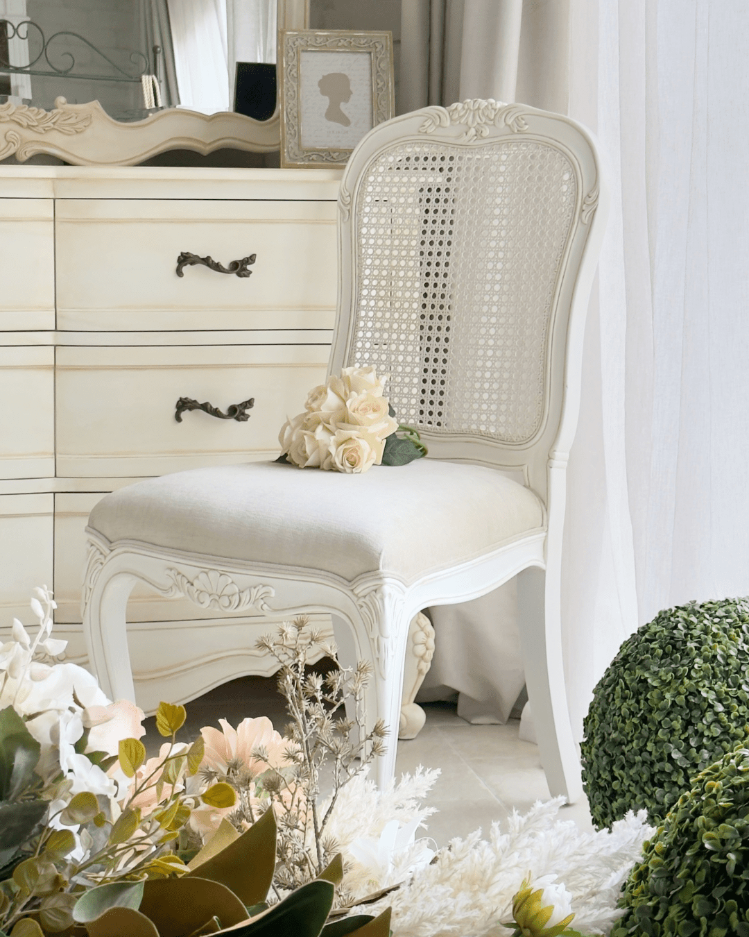 Anna Cane Back French Provincial Chair 1