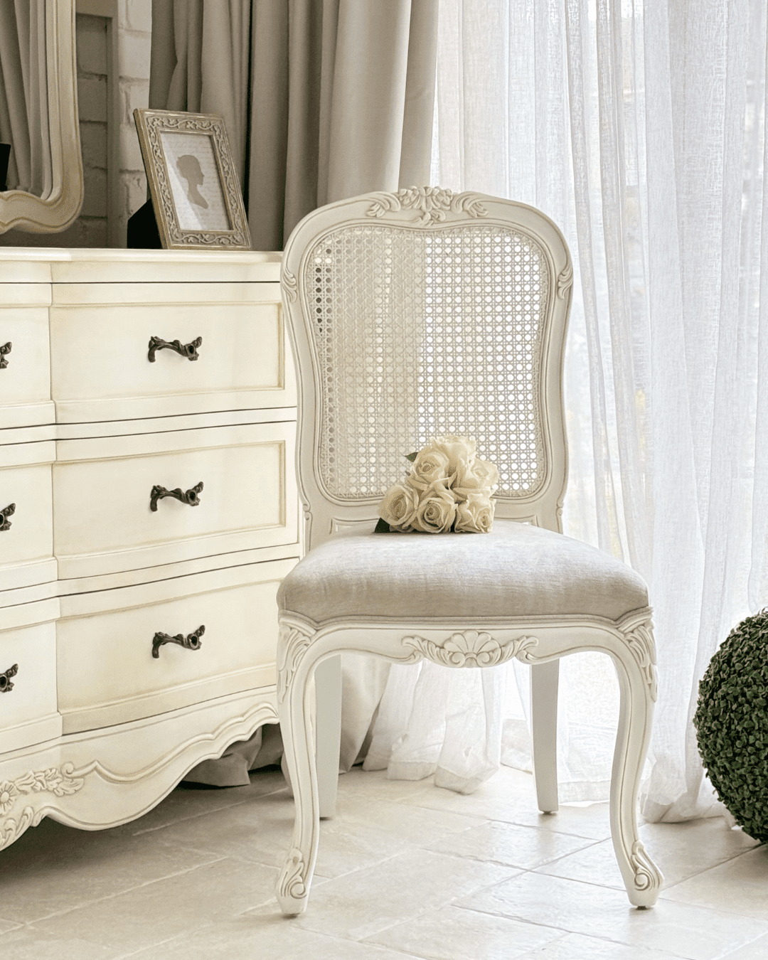 Anna Cane Back French Provincial Chair 1